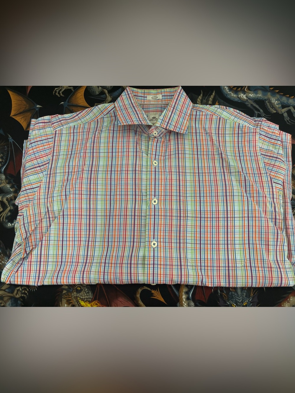 TAKING OFFERS! Peter Millar Seaside Finish Button Down, Large - Picture 2 of 3